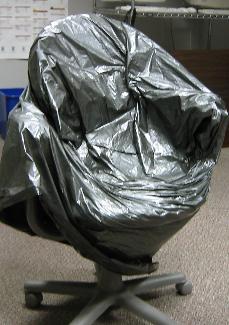 Chair condom front view