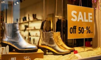 Metallic Boots on Sale